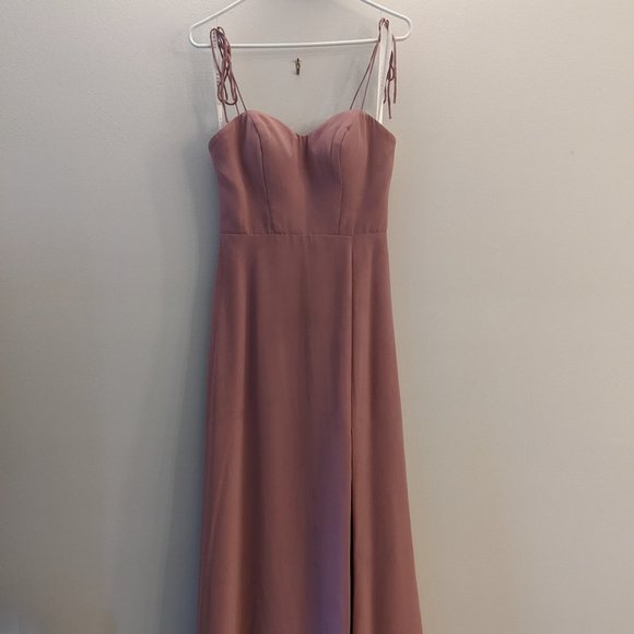 Azazie Rosey Vintage Mauve Bridesmaid Dress - Picture 2 of 4